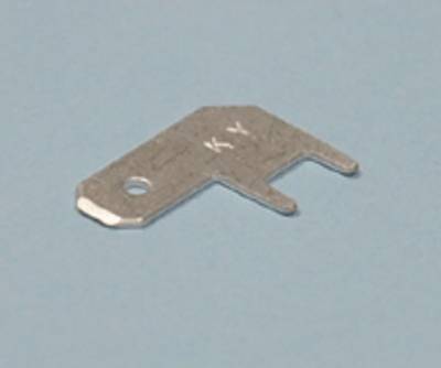 Laattaliitin piirilevylle kulma uros 4,8x0,5mm Laattaliitin piirilevylle kulma uros 4,8x0,5mm