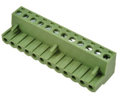 Pistoke suora 12-nap. R-5,08 Pistoke suora 12-nap. R-5,08