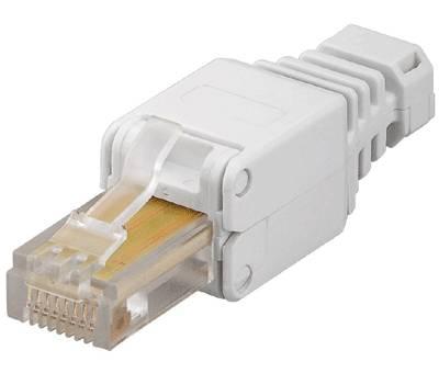 Modular-pistoke Cat5e-kaapelille 8/8-nap. (RJ45) UTP Modular-pistoke Cat5e-kaapelille 8/8-nap. (RJ45) UTP