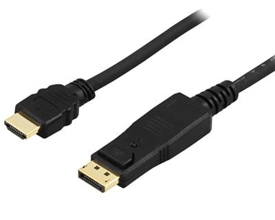 DisplayPort/HDMI-liitäntäkaapeli Full-HD musta 0,5m DisplayPort/HDMI-liitäntäkaapeli Full-HD musta 0,5m
