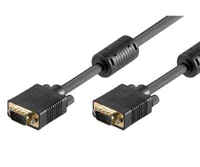 VGA-liitäntäkaapeli Full-HD musta 1,5m VGA-liitäntäkaapeli Full-HD musta 1,5m