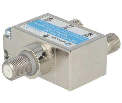 Galvaaninen erotin/jakaja F-liittimillä 5-1000MHz (GIS-204B) Galvaaninen erotin/jakaja F-liittimillä 5-1000MHz (GIS-204B)
