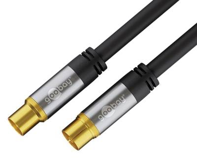 IEC-antennijohto 75ohm kullattu musta 10m IEC-antennijohto 75ohm kullattu musta 10m