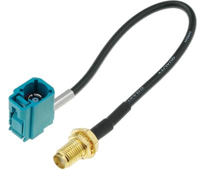 GPS-sovitusjohto FAKRA-liitin naaras/SMA-liitin naaras 50ohm 0,10m GPS-sovitusjohto FAKRA-liitin naaras/SMA-liitin naaras 50ohm 0,10m