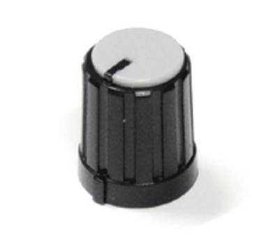 Laitenuppi muovi 6mm/13,3mm musta/harmaa Laitenuppi muovi 6mm/13,3mm musta/harmaa