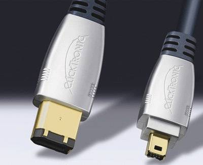 FireWire-liitäntäkaapeli 6/4-nap. sininen 2,5m Clicktronic FireWire-liitäntäkaapeli 6/4-nap. sininen 2,5m Clicktronic
