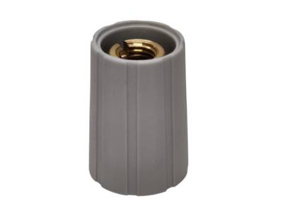 Laitenuppi, nylon 4mm/15mm harmaa Laitenuppi, nylon 4mm/15mm harmaa