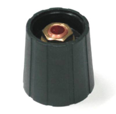 Laitenuppi, nylon 6,35mm/21mm musta Laitenuppi, nylon 6,35mm/21mm musta