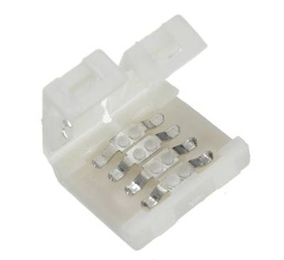 Jatkoliitin LED-valonauhoille 4-nap. 10mm nauhoille Jatkoliitin LED-valonauhoille 4-nap. 10mm nauhoille