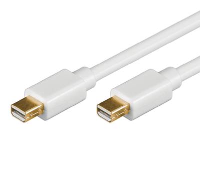 Mini-DisplayPort -liitäntäkaapeli valkoinen 2m * Mini-DisplayPort -liitäntäkaapeli valkoinen 2m *