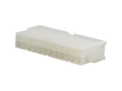 Liitinrunko Mini-Fit uroskoskettimille 24-nap. Liitinrunko Mini-Fit uroskoskettimille 24-nap.
