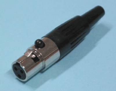 Mini-XLR-pistoke 3-nap. naaras Mini-XLR-pistoke 3-nap. naaras