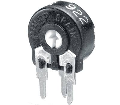 Hiilitrimmeripotentiometri pystymalli 5x2,5mm 100ohm Hiilitrimmeripotentiometri pystymalli 5x2,5mm 100ohm