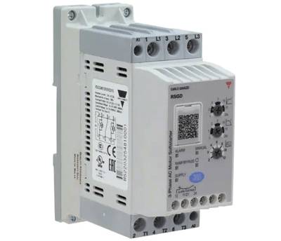 Moottorin ohjain (pehmokäynnistin) DIN-kiskoon 12A 5,5kW 220-400Vac RSGD4012E0VD200 Moottorin ohjain (pehmokäynnistin) DIN-kiskoon 12A 5,5kW 220-400Vac RSGD4012E0VD200