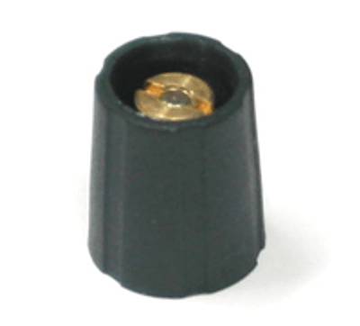 Laitenuppi, nylon 3,175mm/11mm musta Laitenuppi, nylon 3,175mm/11mm musta