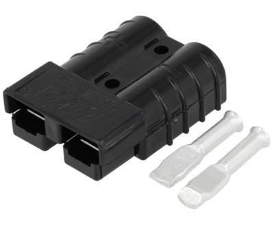 Latauspistoke 2-napainen 48V 50A musta Latauspistoke 2-napainen 48V 50A musta