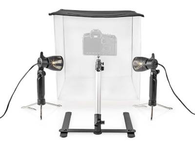 Valokuvausstudio led-valoilla 430x415x410mm Valokuvausstudio led-valoilla 430x415x410mm