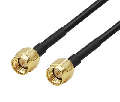 SMA-liitäntäkaapeli 50ohm musta 1m SMA-liitäntäkaapeli 50ohm musta 1m