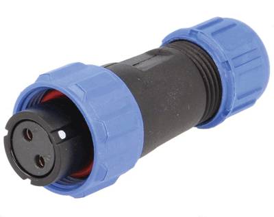 Vesitiivis pistoke IP68 2-nap. naaras Vesitiivis pistoke IP68 2-nap. naaras