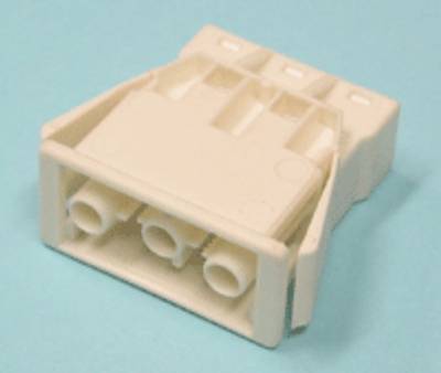 Runkoliitin ST18-sarja 3-napainen uros valkoinen Runkoliitin ST18-sarja 3-napainen uros valkoinen