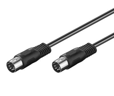 DIN-audioliitäntäkaapeli musta 1,5m DIN-audioliitäntäkaapeli musta 1,5m