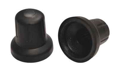 Laitenuppi, nylon 6mm/17mm musta/linssillä Laitenuppi, nylon 6mm/17mm musta/linssillä