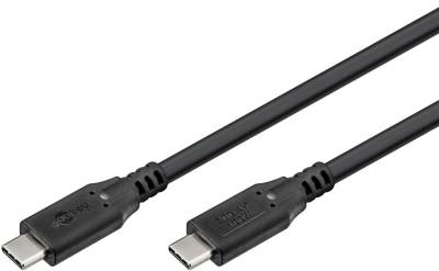 USB-C (USB 4.0) liitäntäkaapeli USB-C/USB-C musta 0,5m USB-C (USB 4.0) liitäntäkaapeli USB-C/USB-C musta 0,5m