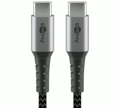 USB-C (USB 2.0) liitäntäkaapeli tekstiili-eristeellä USB-C/USB-C 0,5m USB-C (USB 2.0) liitäntäkaapeli tekstiili-eristeellä USB-C/USB-C 0,5m
