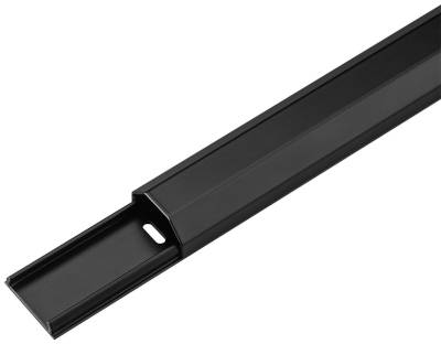 Kaapelikanava alumiini 33x18mm musta 1,1m Kaapelikanava alumiini 33x18mm musta 1,1m