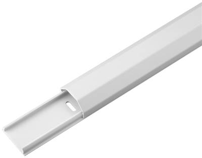 Kaapelikanava alumiini 33x18mm valkoinen 1,1m Kaapelikanava alumiini 33x18mm valkoinen 1,1m