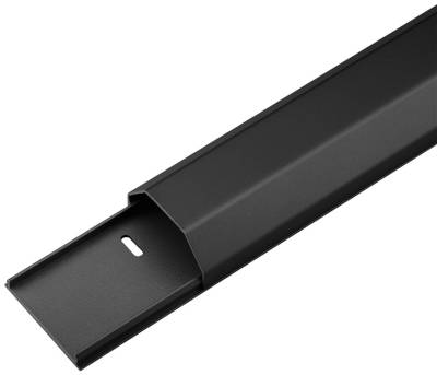 Kaapelikanava alumiini 50x26mm musta 1,1m Kaapelikanava alumiini 50x26mm musta 1,1m